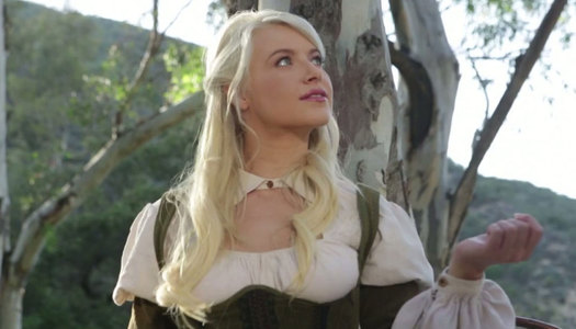 Cock crazed blonde Shayla La Veaux gives hot blowjob to her lover porn pics