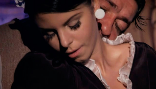 Desirable maid wearing uniform is giving steamy blowjob porn pics