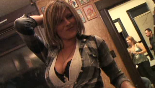 Slutty light haired bitch rides big cock of skinny boy in reverse pose hard porn pics