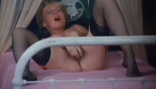 Cock hungry blonde bitch fingers her twat and then sucks strong cock porn pics