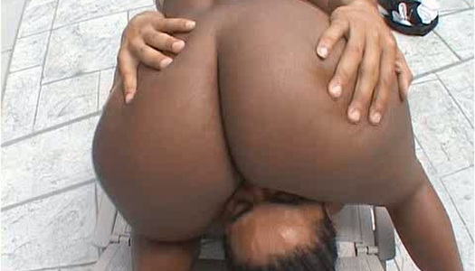 Super awesome black lady in bikini sucks strong BBC in 69 pose outdoors porn pics