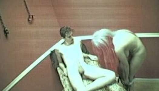 Pink haired prostitute fucks her client on a hidden camera porn pics