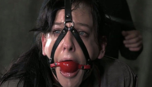 Dirty whore with plug in her mouth hole gets her ass spanked porn pics