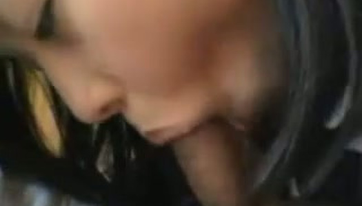 Sassy Japanese coed sucks her lover's prick like a champ porn pics