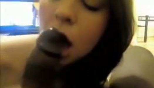 Amateur busty light haired chick sucks delicious strong BBC on cam porn pics