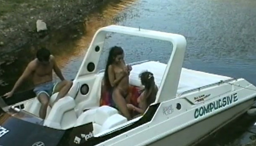 Dude just watches the way LORI MICHEALS & FELICIA eat cunts on the boat porn pics