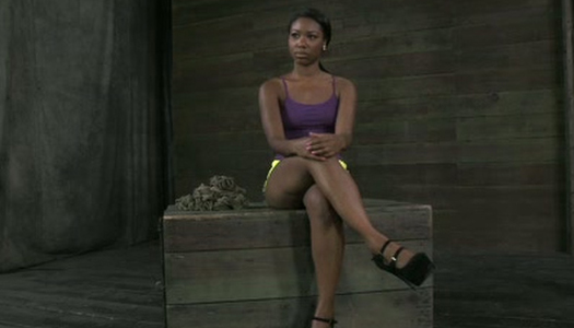 Ebony sex-slave fulfills all orders of perverted master porn pics