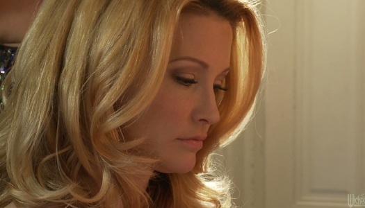 Curly haired ginger babe Nicki Hunter gets her asshole fucked on the table porn pics