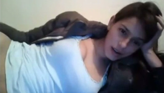 Gorgeous brunette girl with juicy jugs masturbating on cam porn pics