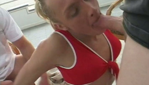 This horny dude ends up on the receiving end of the blowjob porn pics