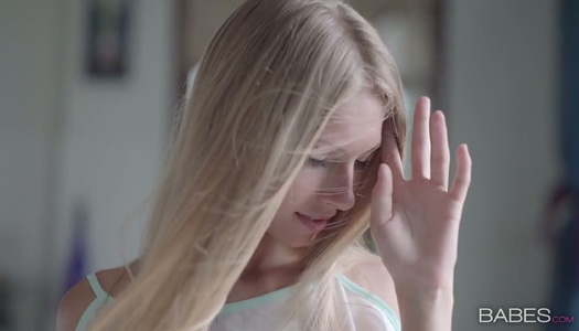 Seductive babe Angelica is playing with wet slit and moaning with pleasure porn pics