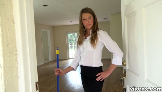 Sexy gal Kirsten Lee jerks off dick and gives great blowjob before steamy sex porn pics