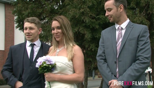 Whore bride Victoria Summers is fucked by hot tempered best man porn pics