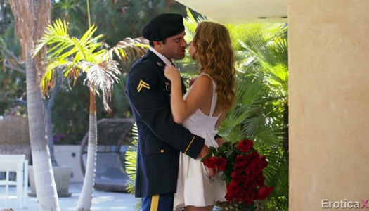 Fucking hot babe Anya Olsen swallows dick outdoor and gets rammed indoor porn pics