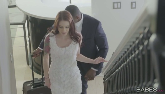 Gorgeous bitch Anna De Ville goes wild with her new BBC lover porn pics