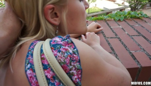 Fuck addicted blondie Catherine wants to get her pussy drilled outside porn pics