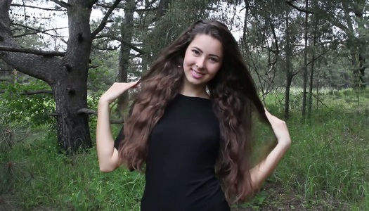 Beautiful creation Marina is stripping and masturbating in the garden porn pics