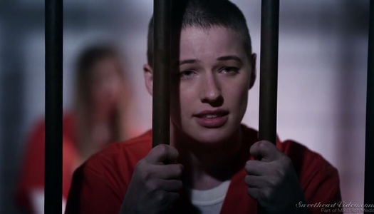 Sex-starved lesbian babe Stella Cox fucks arrested chick and makes her orgasm porn pics