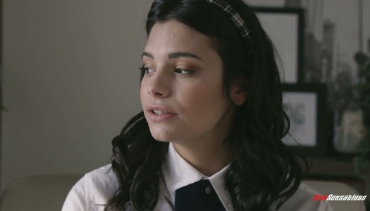 Yummy college babe Violet Starr sucks dick deepthroat and rides it reverse and face to face porn pics