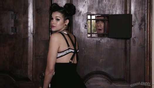 Sexy babe Eden Sin gets double penetrated after blowjob session porn pics