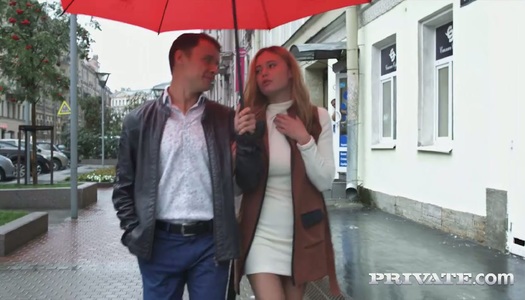 Russian ginger babe Shakilla Astiis fucked on the first date porn pics