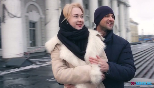 Small tittied blonde Via Lasciva is fucked anally after romantic date porn pics