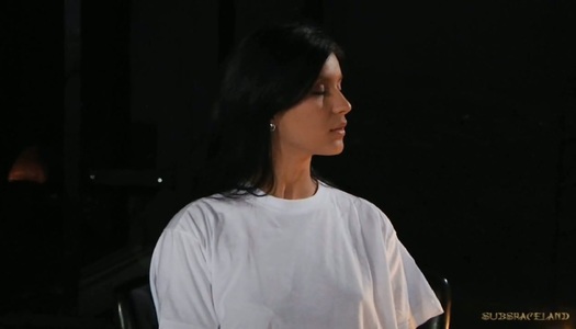 Hot wax tortures with bounded brunette gal Bellina porn pics