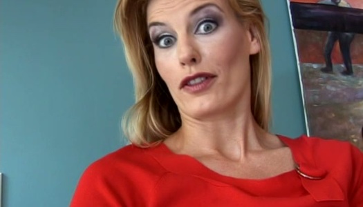 Creepy pale skin MILF Darryl Hanah lets black dude bang her mouth porn pics