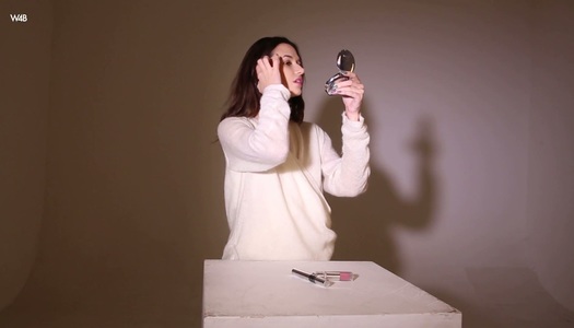 Cute young chick Cristin shows off her charming pussy spreading legs wide open porn pics