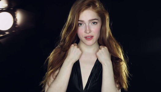 Sensual babe Lady Dee is licking closeup pussy with stretched curtains porn pics