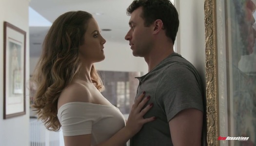 Stunning girlfriend Devon Green is making love with her admirer porn pics