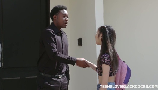 Asian babe Eva Yi is having crazy sex fun with one black fellow porn pics