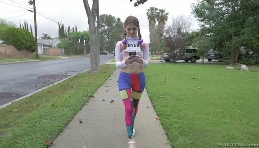 Kinky jerk fucks sluttishly looking young chick Alice March porn pics