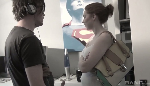 Amateur brunette Candy blows a hard dick like a greedy for semen bitch porn pics