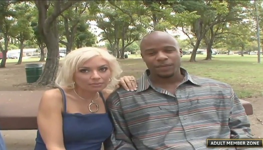 Whore wife Lisa Lennox is eager for big white dick in front of her black husband porn pics