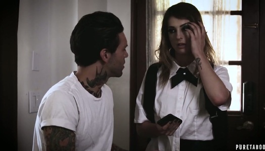 Goody-goody Jill Kassidy is having dirty sex with bad college fellow porn pics