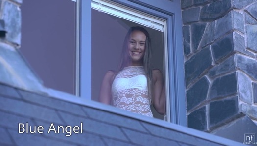 Beautiful girl Blue Angel is fucked by horny and romantic admirer porn pics