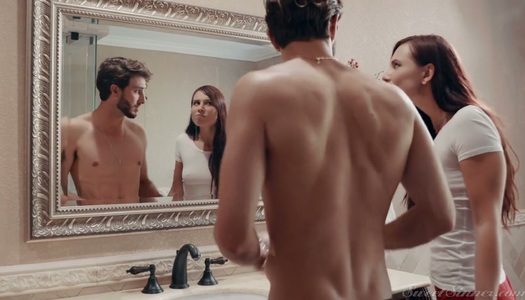 Always fighting stepbrother and stepsister enjoy having crazy quickie porn pics