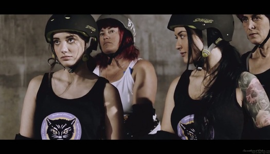 Three libidinous babes are making love in the locker room porn pics