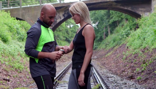 Sextractive babe Ria Sunn is making love with her boyfriend after jogging porn pics