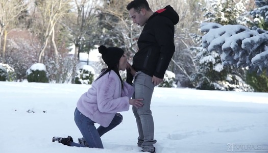 Beautiful babe Lexi Layo gives a blowjob outdoor and gets her anus banged indoor porn pics