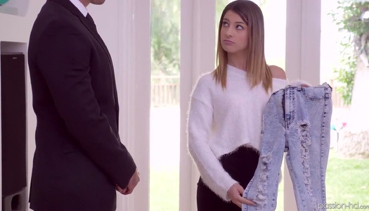 Nasty babe with small tits Kristen Scott takes a hard cock in her pussy and mouth porn pics