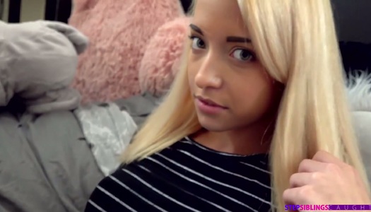 Hot stepsister Paisley Rae gives her head and takes a big pole in her slit porn pics