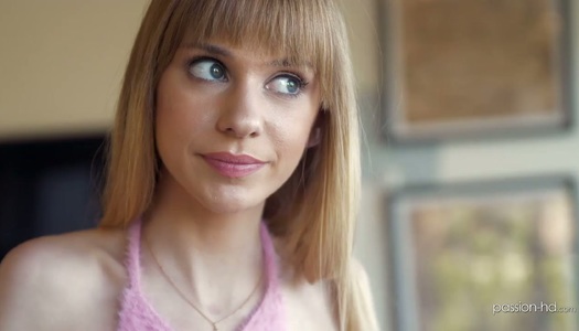 Tiny ginger chick Chanel Shortcake is impaled on hard and big cock porn pics