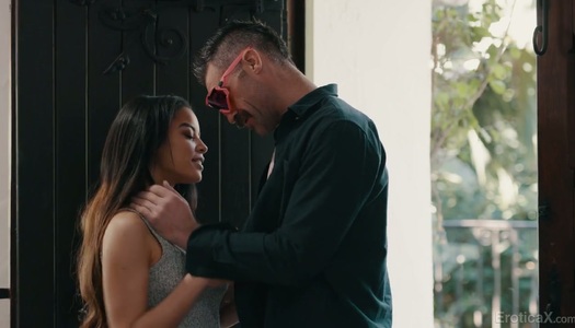 Sensual girlfriend Maya Bijou is eager for hard penis of her boyfriend early in the morning porn pics