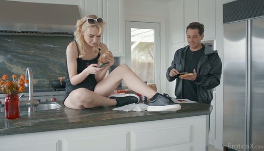 Naughty stepsister Chloe Cherry is fucked by insatiable stepbrother porn pics