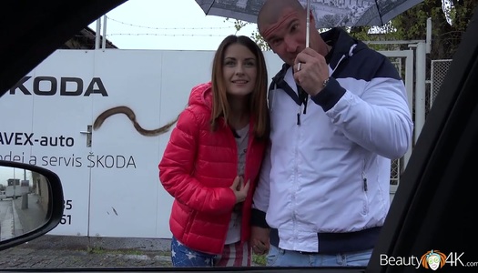 Tattooed sassy Russian chick Ambika Gold is fucked by two well endowed studs porn pics