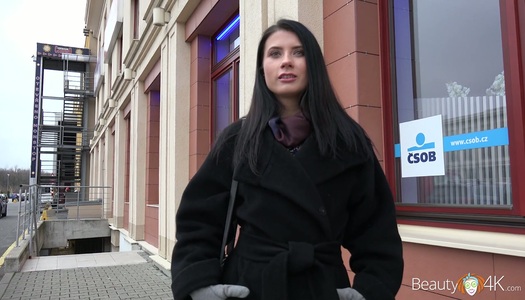 Flat chested brunette Nicole Black gives her head and gets fucked on the first date porn pics