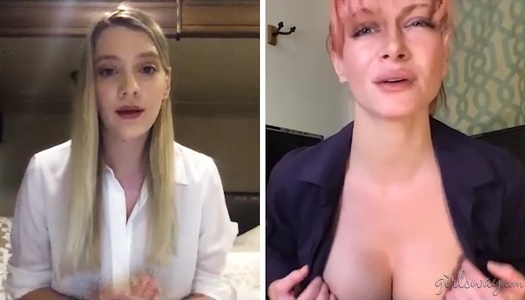 Two webcam models are jilling off beautiful pussies porn pics