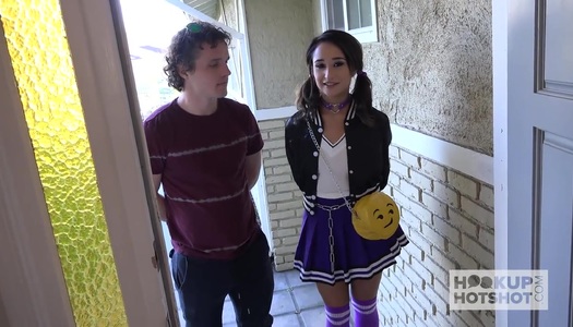 Nasty cheerleader in uniform Isabella Nice squirts before rough anal sex porn pics